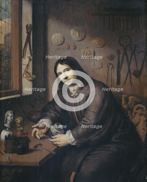 Portrait of a Goldsmith, c.1680. Creator: Anon.