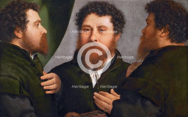 Portrait of a Goldsmith in Three Positions.