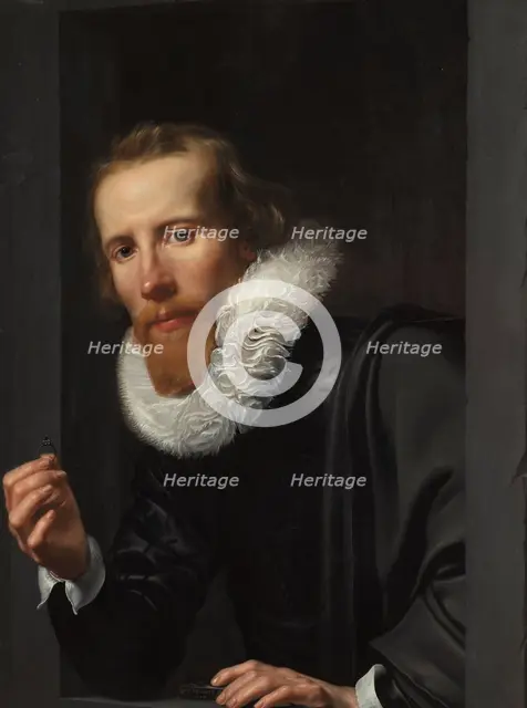 Portrait of a Goldsmith, Probably Bartholomeus Jansz van Assendelft, 1617. Creator: Werner Jacobsz. van den Valckert.