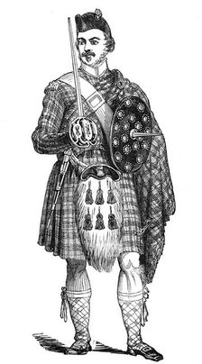 Portrait of a highland guardsman, at Blair Athol, 1844. Creator: Unknown