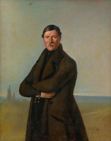 Portrait of a Hungarian landowner, 1845-1850. Creator: Johann Adam Klein