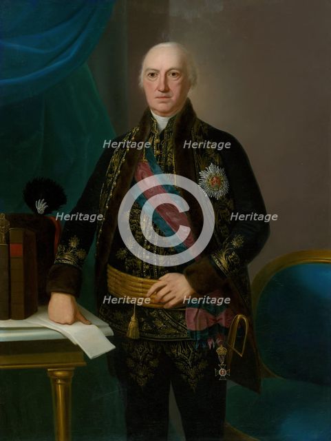 Portrait of a Hungarian nobleman, 1803. Creator: Ján Jakub Stunder.