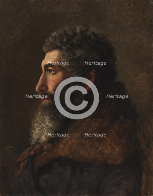 Portrait of a Jewish Man, 1873. Creator: Gunnar Berndtson.