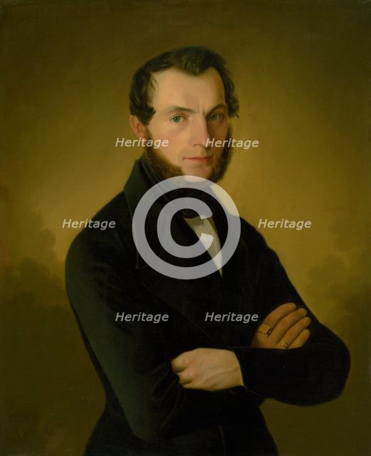 Portrait of A. Jupp, a citizen of Podebrady, 1845. Creator: Jozef Bozetech Klemens.