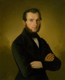 Portrait of A. Jupp, a citizen of Podebrady, 1845. Creator: Jozef Bozetech Klemens