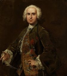 Portrait of a Knight of the Order of Santiago, 18th century. Creator: Louis Michel Vanloo