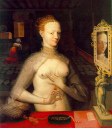 Portrait of a Lady, 1590. Creator: Fontainebleau School