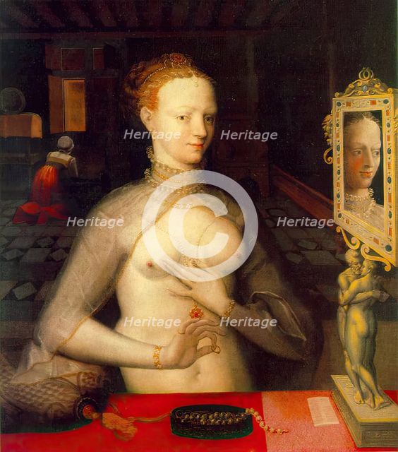 Portrait of a Lady, 1590. Creator: Fontainebleau School.