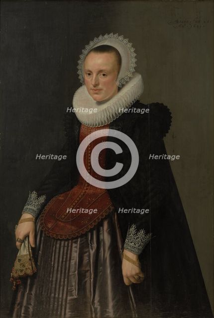 Portrait of a Lady, 1621. Creators: Nicolaes Eliasz Pickenoy, Michiel van Mierevelt.