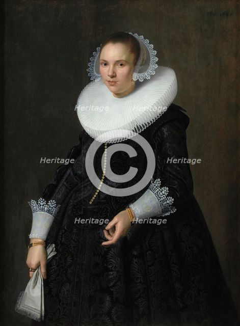 Portrait of a Lady, 1635. Creators: Nicolaes Eliasz Pickenoy, Michiel van Mierevelt.
