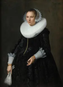Portrait of a Lady, 1635. Creators: Nicolaes Eliasz Pickenoy, Michiel van Mierevelt