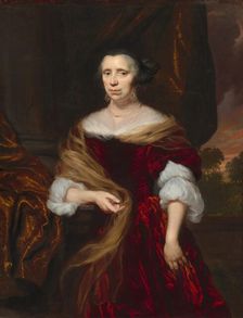 Portrait of a Lady, 1676. Creator: Nicolaes Maes