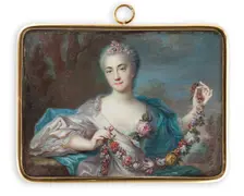 Portrait of a lady, 1707-1767. Creator: Jean-Baptiste Massé