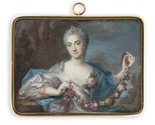 Portrait of a lady, 1707-1767. Creator: Jean-Baptiste Massé