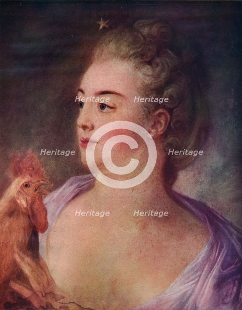'Portrait of a Lady', 1763. Artist: Jean-Baptiste Perronneau.