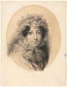 Portrait of a Lady, 1767-1855. Creator: Jean-Baptiste Isabey (French, 1767-1855)