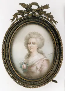 Portrait of a lady, 1800-1899. Creator: A Thumerelle