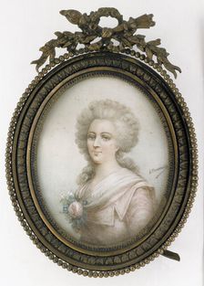 Portrait of a lady, 1800-1899. Creator: A Thumerelle