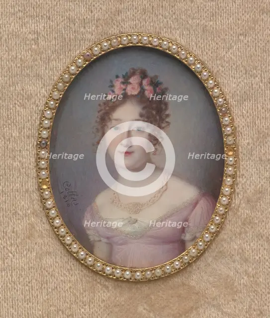 Portrait of a Lady, 1816. Creator: Louis Antoine Collas.