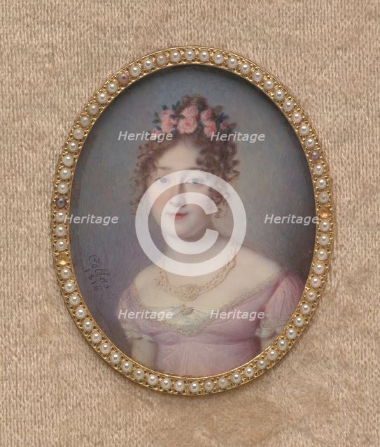 Portrait of a Lady, 1816. Creator: Louis Antoine Collas.