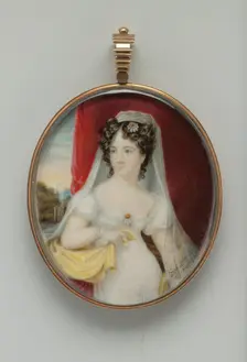 Portrait of a Lady, 1830. Creator: Frederick R. Spencer