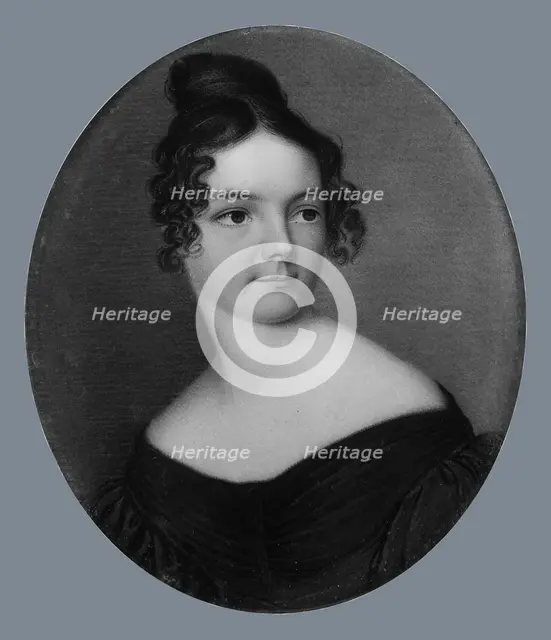 Portrait of a Lady, 1834. Creator: James Passmore Smith.