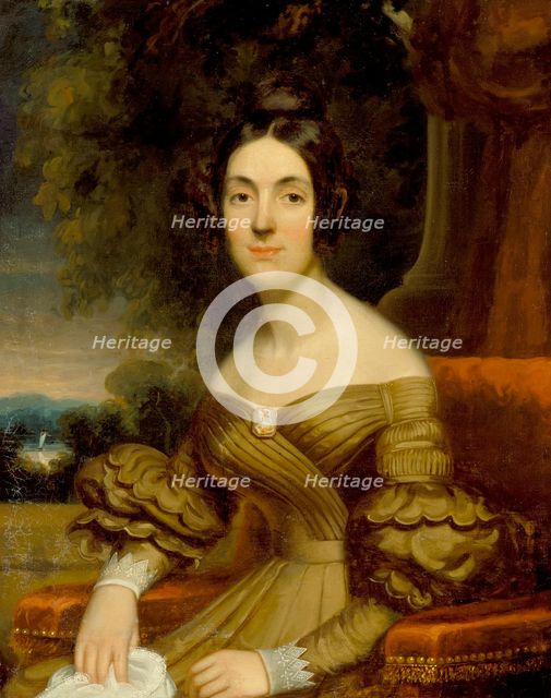 Portrait of a Lady, 1835. Creator: Frederick R. Spencer.