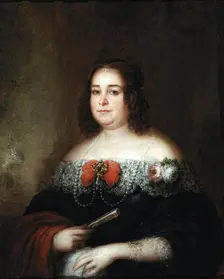 Portrait of a Lady, 1839. Creator: Jose Gutierrez de la Vega