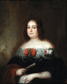 Portrait of a Lady, 1839. Creator: Jose Gutierrez de la Vega