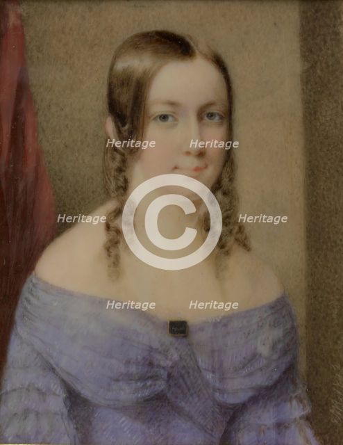 Portrait of a Lady, 1842. Creator: Edward Dalton Marchant.