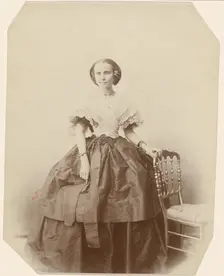 Portrait of a Lady, 1855. Creator: Gustave Le Gray