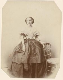 Portrait of a Lady, 1855. Creator: Gustave Le Gray