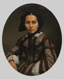 Portrait of a Lady, 1874. Creator: Johann Heinrich Neumann (German, 1801-1879)