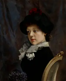 Portrait of a Lady, 1880-1889. Creator: Gunnar Berndtson
