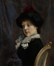 Portrait of a Lady, 1880-1889. Creator: Gunnar Berndtson