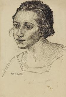 Portrait of a lady, 1923. Creator: Anny Dollschein