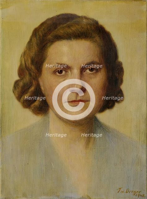 Portrait of a Lady, 1948. Creator: Tom von Dreger.