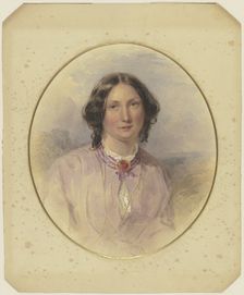 Portrait of a lady, 19th century. Creator: Victor Muller