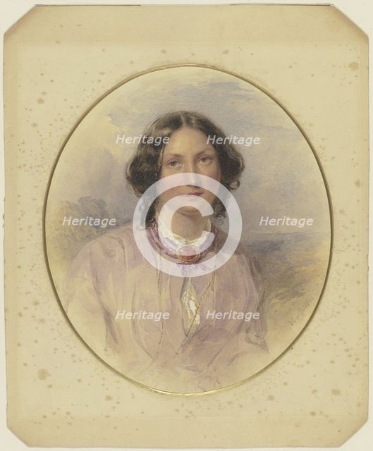 Portrait of a lady, 19th century. Creator: Victor Muller.