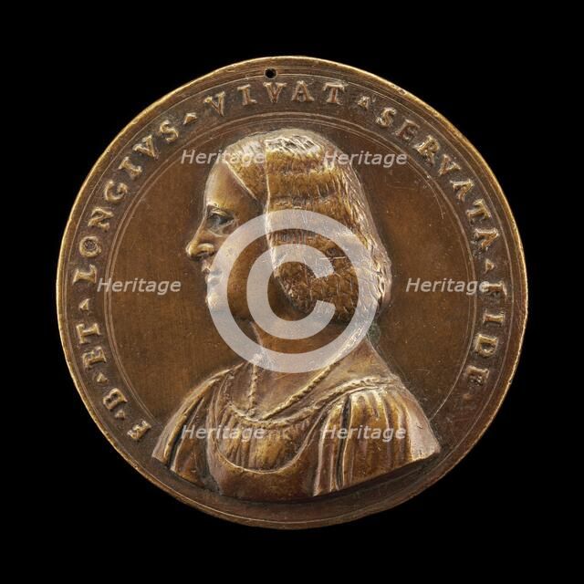 Portrait of a Lady [obverse]. Creator: Giovanni Maria Pomedelli.