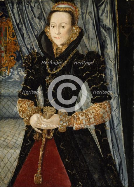 Portrait of a Lady of the Wentworth Family (Probably Jane Cheyne), 1563. Creator: Hans Eworth.