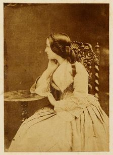 Portrait of a Lady, about 1850-1855. Creators: Achille Deveria, Théodule Deveria