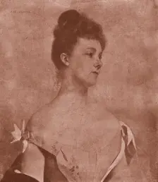 'Portrait of a Lady" after Madame H Helbronner 1890. Creator: Unknown