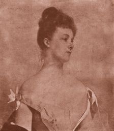 'Portrait of a Lady" after Madame H Helbronner 1890. Creator: Unknown