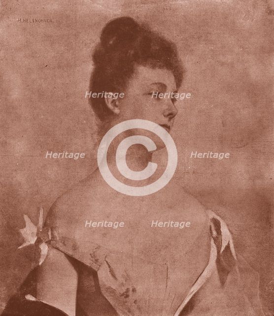 ''Portrait of a Lady" after Madame H Helbronner', 1890. Creator: Unknown.
