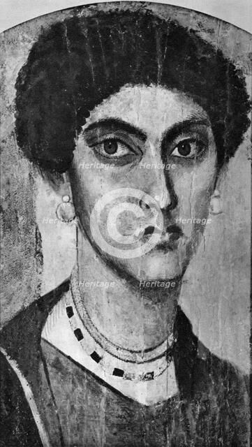 Portrait of a lady, Al-Fayyum, Egypt, 2nd century (1936). Artist: Unknown