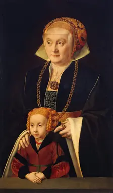 Portrait of a Lady and Her Daughter, 1540. Creator: Bartholomaeus Bruyn the Elder