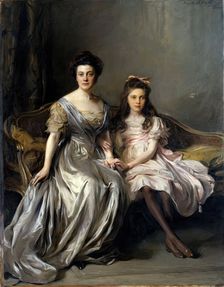 Portrait of a Lady and her Daughter (Portrait of Anya and Lanya), 1911. Creator: Philip A de Laszlo