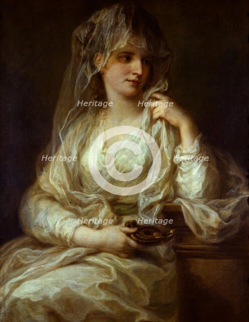 Portrait of a Lady as a Vestal Virgin, 1782. Artist: Kauffmann, Angelika (1741-1807)