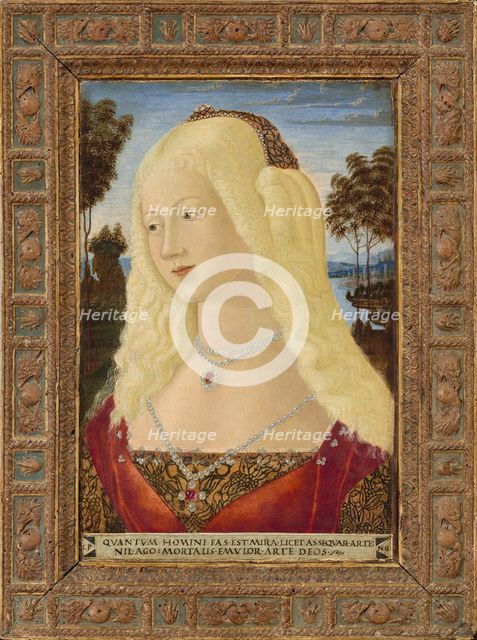 Portrait of a Lady, c. 1485. Creator: Neroccio de Landi.